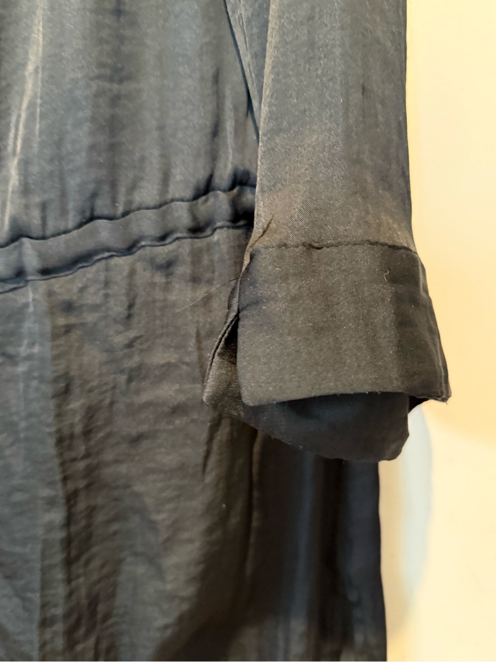 Vera Wang charcoal satin tunic - Picture 5 of 10